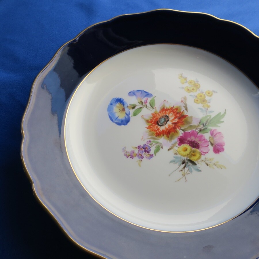 一級品】マイセンのコバルトブルー皿（24.5cm） | watercolor-in-arras.fr